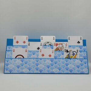 Support de cartes à jouer bleu océan “La vie est douce en bord de mer"