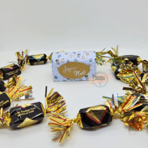 boîte postale kraft de Noël – Pluie de cadeaux