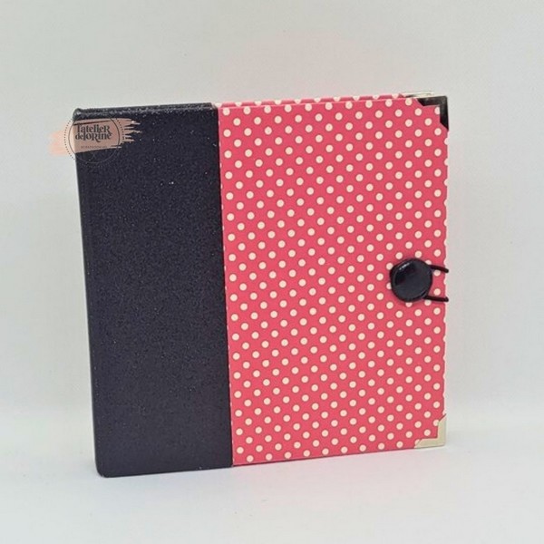 Album photos Minnie artisanal couverture rouge pois blancs
