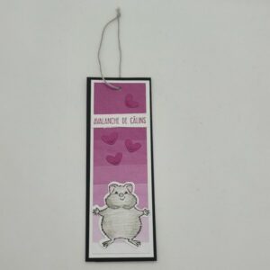 Marque-page Octobre Rose hamster attendrissant