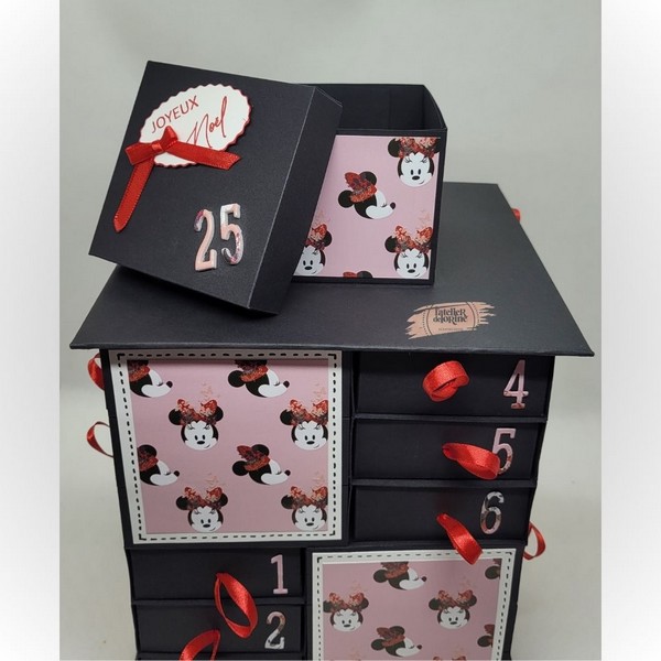 Détail de la boîte 25 du calendrier de l’Avent Minnie