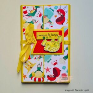 Album photos vacances accordéon – vue d’ensemble extérieur fermé