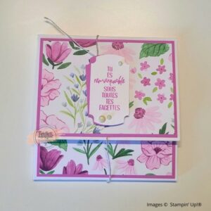 Mini album 30×30 pliable – couverture Tu es remarquable sous toutes tes facettes